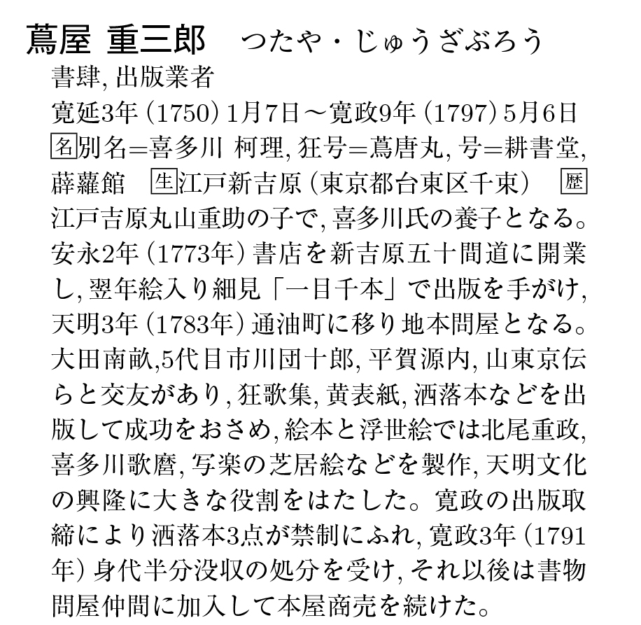 人物・人材情報リスト内容見本