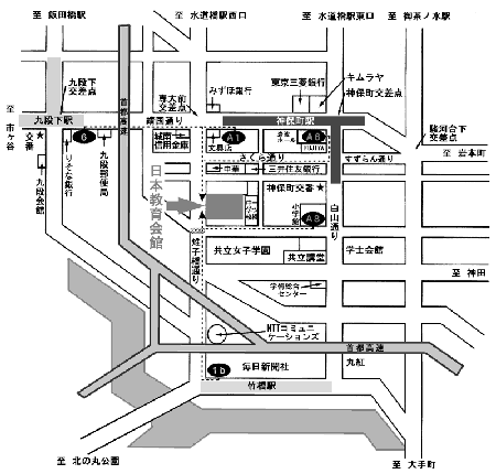 日本教育会館MAP