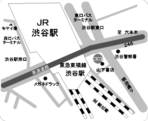 カフェ・ミヤマ渋谷東口駅前店マイスペースMAP