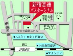 新宿高速バスターミナルMAP